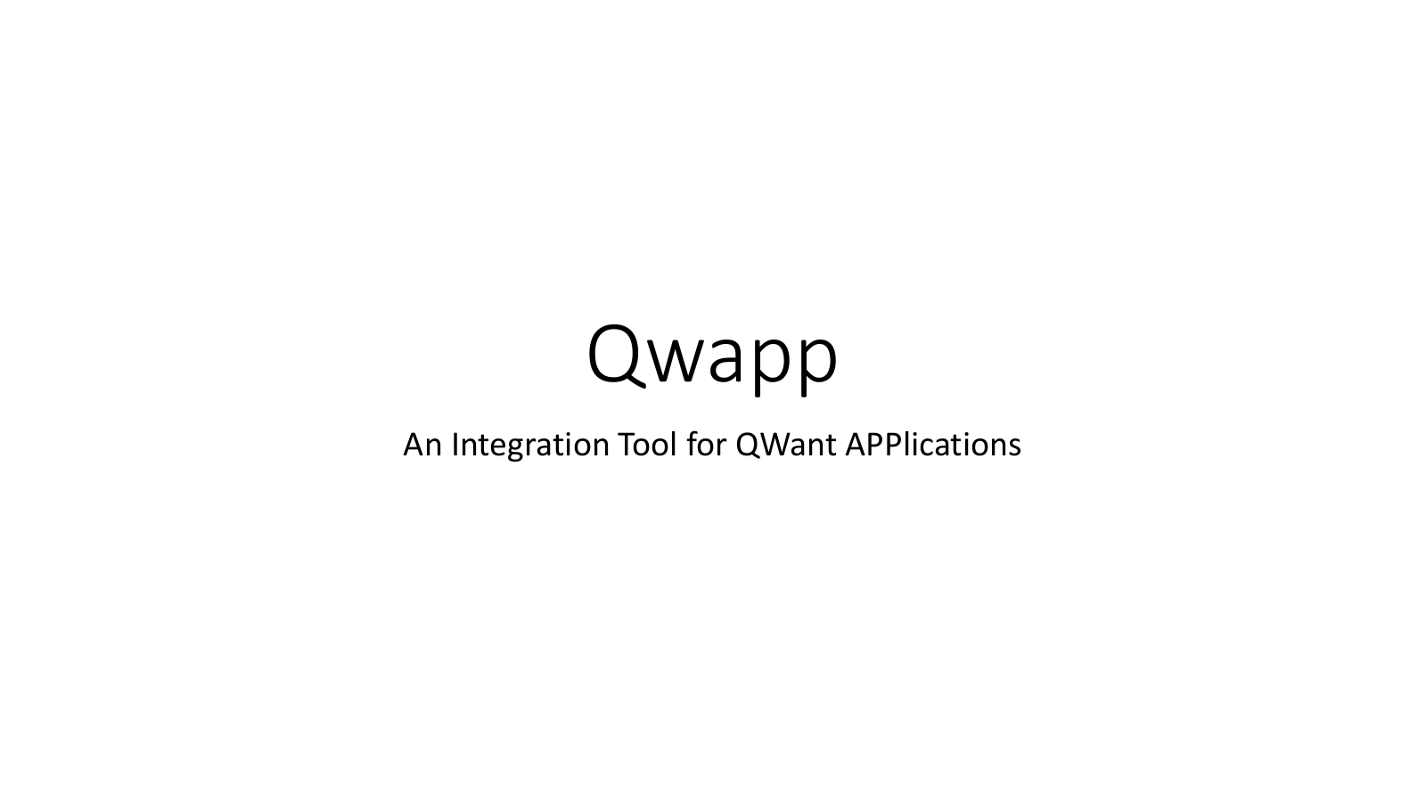 Présentation « Qwapp » — page 1 sur 36
